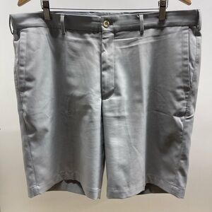 Peter Millar Light Gray Flat Front Shorts